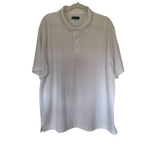 PGA Tour White Golf Shirt, Men’s XL